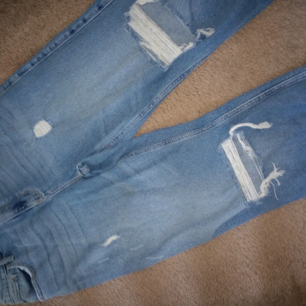 Vintage Y2K Hollister women's High Rise distressed jeans 8 28 Baggy - Picture 3 of 5